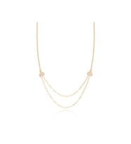 Diamond Line-Gülaylar Sarı Altın 14 Ayar Trend Kolye