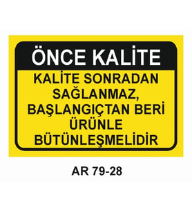 İŞ GÜVENLİĞİ UYARI LEVHASI 1 ADET PVC 21 X 29CM