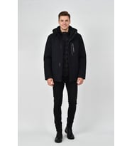 Erkek Kapüşonlu Spor Mont 2 Parça Regular Fit 3361 BGL-ST04901 (Siyah)