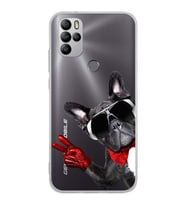PrintiFy General Mobile GM 21 Pro ile Uyumlu Köpek 2 Kamera Korumalı Şeffaf Kılıf