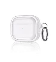 Movenchy Apple Airpods Pro 2 (2.nesil) Shiny Şeffaf Kılıf - Beyaz