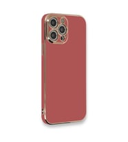 Apple İphone 12 Pro Kılıf Volet Silikon - Kırmızı
