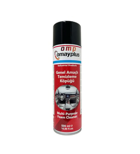 OMP OMAYPLUS Genel Amaçlı Temizleme Köpük Sprey (Torpido ve Döşeme Temizliği) 500 ML