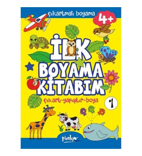 Çıkartmalı İlk Boyama Kitabım 4+ Yaş-1