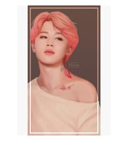 Dövme - Jimin Tablo Ahşap Poster Dekoratif Kod4007