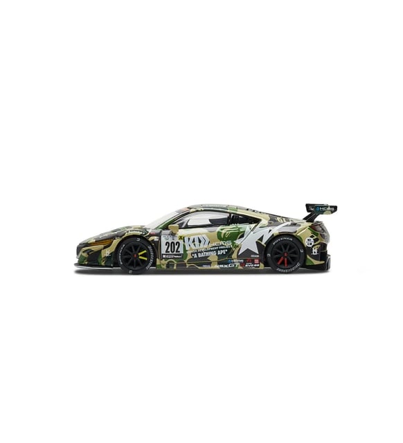 Pop Race 1/64 Honda NSX GT3 EVO22 KCMG BATHING APE