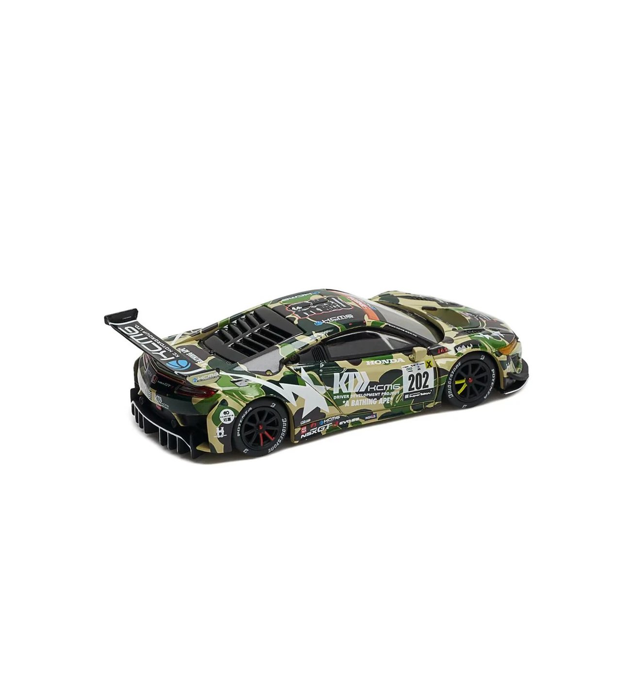Pop Race 1/64 Honda NSX GT3 EVO22 KCMG BATHING APE