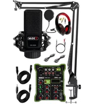 Midex MX-2020 Functional Paket-2 Stüdyo Mikrofon Ses Kartlı Mikser Kulaklık Stand