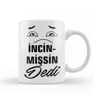 Komik Söz incinmişsin Dedi Kupa Bardak Porselen