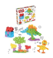 Fun-Fun Lego Puzzle Eğitici Set Okul Öncesi 192 Parça (Karışık)