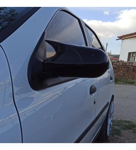 Sts Oto Aksesuar Fiat Palio 2003-2009 Uyumlu Batman Yarasa Ayna Kapağı Piano Black Abs Plastik