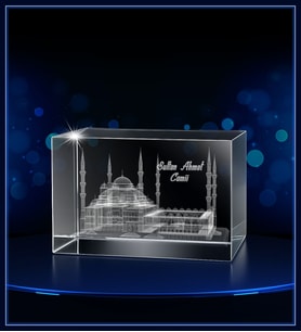3d Kristal Sultanahmet Camii (Gerçek 3 Boyutlu Görüntü)