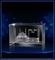 3d Kristal Sultanahmet Camii (Gerçek 3 Boyutlu Görüntü)