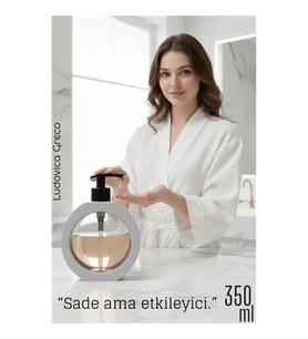 Sıvı Sabunluk – Kırık Beyaz Renk, 350 Ml, Tasarım 722350