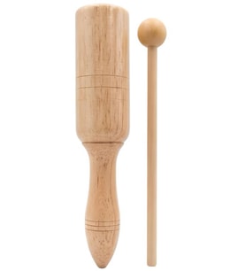 Temel Ahşap Agogo Ritim Müzik Aleti 20 cm