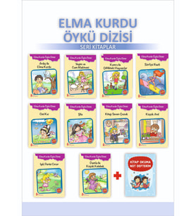 Ata 3.Sınıflar İçin Elma Kurdu Öykü Dizisi+Kitap Okuma Not Defteri (Beyaz)