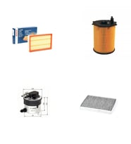 Bosch Filtre Bakım Seti Volvo V50 1.6 Dizel 2004-2006 110 Beygir Hava + Yağ F + Yakıt F. + Polen Sardes