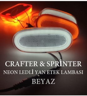 Sprinter Crafter Uyumlu Neon Ledli Yan Etek Lambası Beyaz 1 Adet