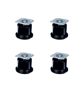 Bekleme Ayak Tablalı - 50MM - Siyah HKS280 - 4 Adet