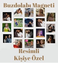 18 Adet Fotoğraflı Buzdolabı Magneti (6x6cm)