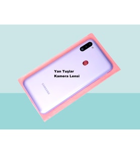 Tkgz - Samsung Galaxy M11 FULL KASA Arka Kapak Batarya Kapağı - MOR