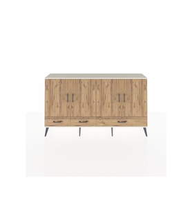 Arges Konsol 6 Raflı 3 Çekmeceli 4 Kapaklı 176x30x99 Aytaşı-Çam