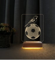 Kanarya  3d Led Masa Lambası Doğum Günü Hediyesi Lamba
