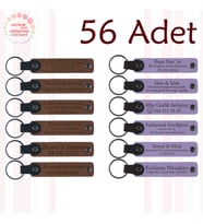 A Kahve & Mor Menekşe, Butik Müşterilerine Özel Sürpriz, 56’li Set, Kişisel Yazılı Deri Hediyelik