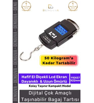 Premium Lcd Ekran Hassas Seyahat Bavul Tartı Dijital Çok Amaçlı Taşınabilir Bagaj Tartısı Max 50 Kg