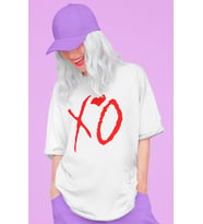 XO The Weeknd Rapper Baskılı Unisex Oversize Şarkıcı Tişört
