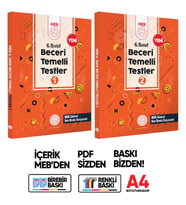 6.Sınıf MEB Beceri Temelli Testler 1 ve 2. Kitap Seti Örnek Soru Bankası (Renkli Baskı) BASKI ÜCRETİ
