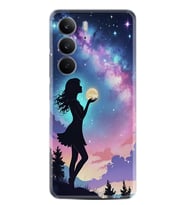 Realme C75 Kılıf Boutique Baskılı Resimli Woman in Moon Pcode -005