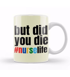 Nurse Gift İdea Funny Saying Quote  Nursing Medical Kupa Bardak Porselen