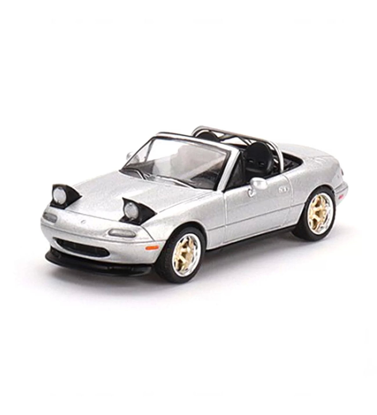 Mini GT 1:64 Mazda Miata MX-5 Tuned Version Silver Stone Mini GT 1:64 Mazda Miata MX-5 Tuned Version Silver Stone