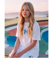 LCW Kids Beyaz Miffy Baskılı %100 Pamuklu Kız Çocuk Tişört