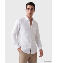 LCW Vision Beyaz Regular Fit Oxford Erkek Gömlek