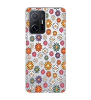 Redmi Mi 11T/Mi 11T Pro Uyumlu Çiçek Desenli Şeffaf Telefon Kılıfı
