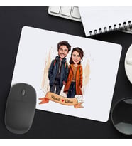 Sevgiliye Hediye Kişiye Özel Eylül Ayında Aşk Karikatürlü Mousepad