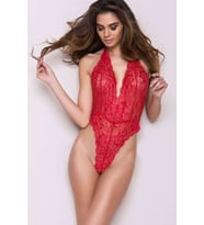 TİSTA Kadın Kırmızı Fantezi Babydoll Gecelik