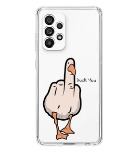 Samsung Galaxy A32 Uyumlu Duck You Tasarımlı Şeffaf Telefon Kılıfı