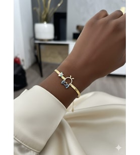 925 Ayar Papatya Silver İtalyan Yassı Zincir Baykuş Bileklik.rose.gold.rodaj