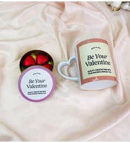 Be Your Valentine Kalp Kulplu Kupalı Sevgiliye Özel Hediye Seti