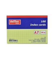 Deffter İndex Kartı A7 Sarı Kareli Dndf 643448