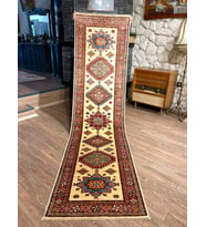 El Dokuma Afgan Şirvan Model Halı 305x81