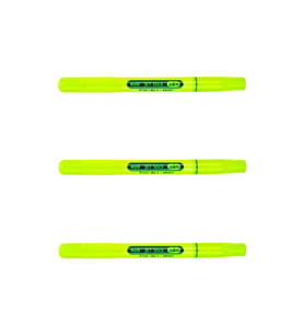 Dong-A Jet Stick Slim Fosforlu Kalem Sarı 3’lü