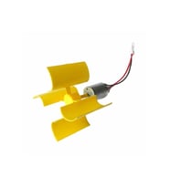 Mini Rüzgar Gülü Jeneratörü Motor Türbin Kanatlı Led Göstergeli