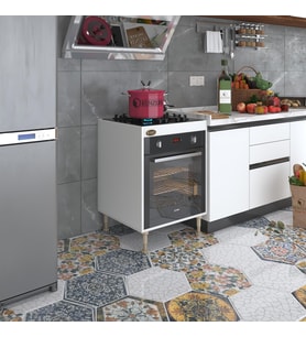Kenzlife ankastre modülü kabini lev yaşin byz 89-81*60*56 fırın ocak dolabı ayarlı ayaklı (Karışık)