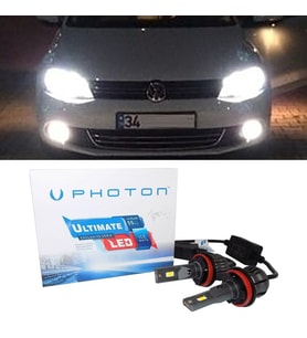 Vw Jetta Mk6 Led Xenon Uzun Far Ampulü H7 Ultimate 9500 Lumens Yeni Seri Beyaz 2010-2018