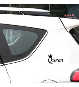 Queen kraliçe Sticker Yapıştırması 20Cm Siyah Renk