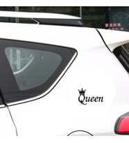 Queen kraliçe Sticker Yapıştırması 20Cm Siyah Renk